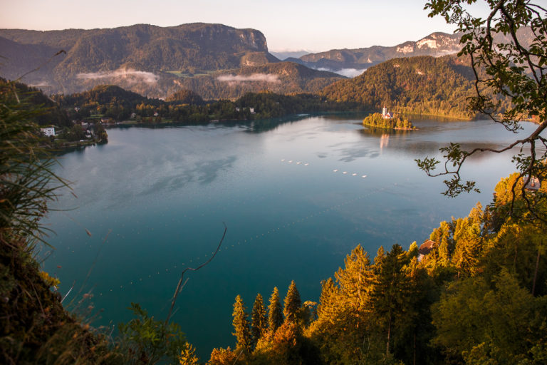 Slovinsko - jezero Bled