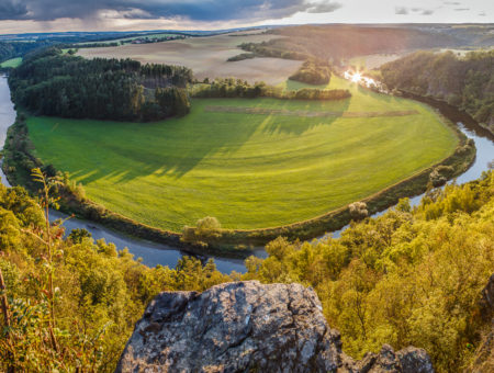 Romantická vyhlídka nad Berounkou