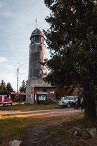 Krušné hory rozhledna Blatenský vrch
