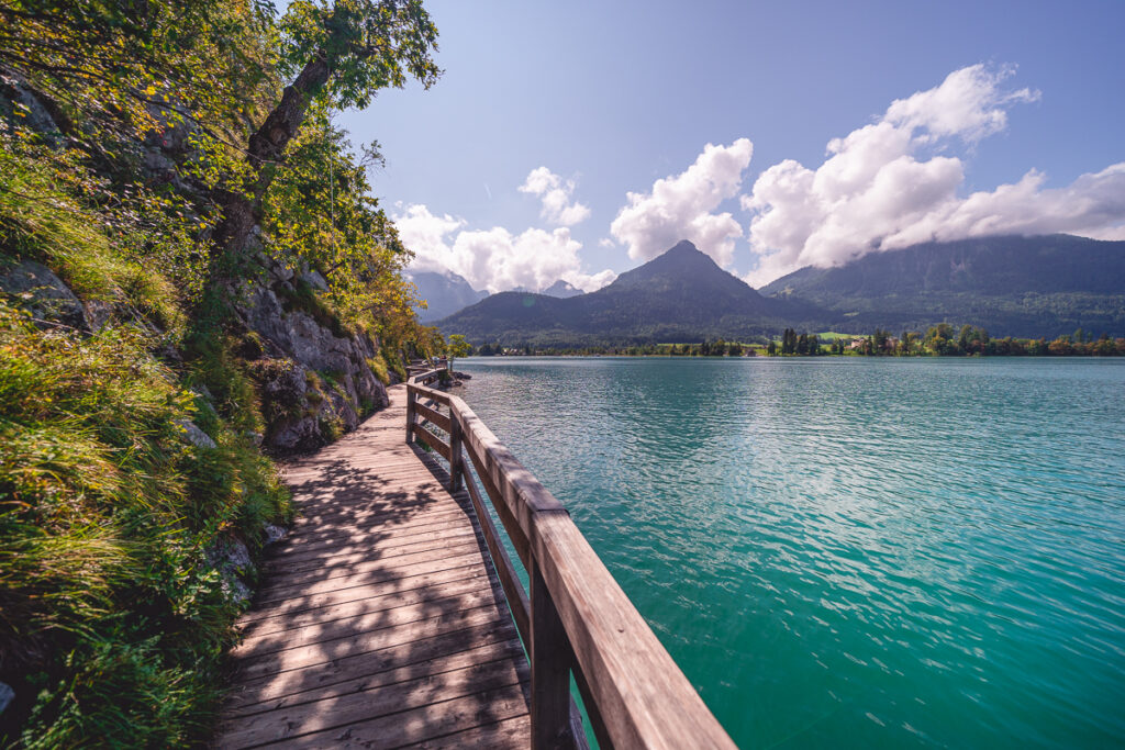 Jezero Wolfgangsee - Solná komora - Stezka podél jezera - Geopark - Rakousko se psem - Výlet - Greenmind.cz - Cestování se psem