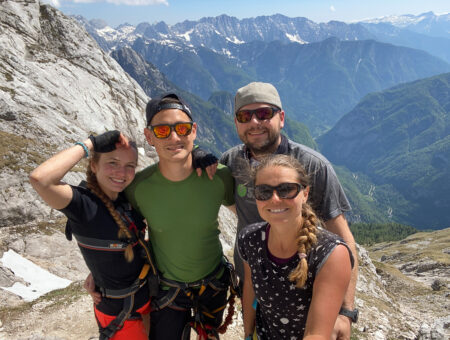 Naše první ferrata – Prisojnikovo okno